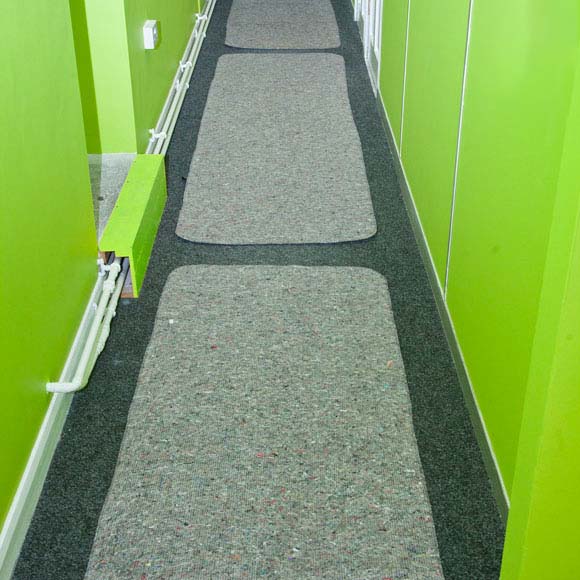 Reuseable Blanket & Foam Floor Protector Druggets