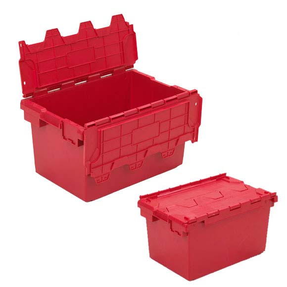 Plastic Storage Removal Crate, 80 litres, Red/Blue/Green