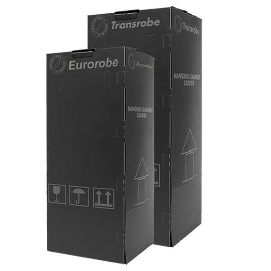 Short Black Plastic Wardrobe Boxes Professional, multi-use (5 Boxes)