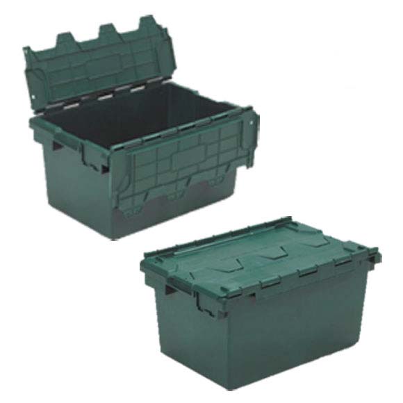 Plastic Storage Removal Crate, 80 litres, Red/Blue/Green