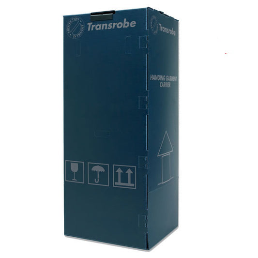 Blue Plastic Wardrobe Boxes Professional, multi-use (5 Boxes)