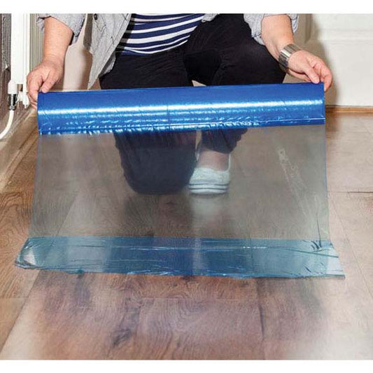 Polythene Wood / Laminate Protector Film, self adhesive 100m x 60cm